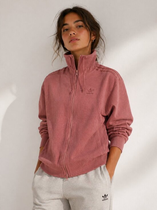 adidas Jackets & Blazers - Adidas Women's Dusty Rose Cotton Zip-Up Track Jacket, XXS-S